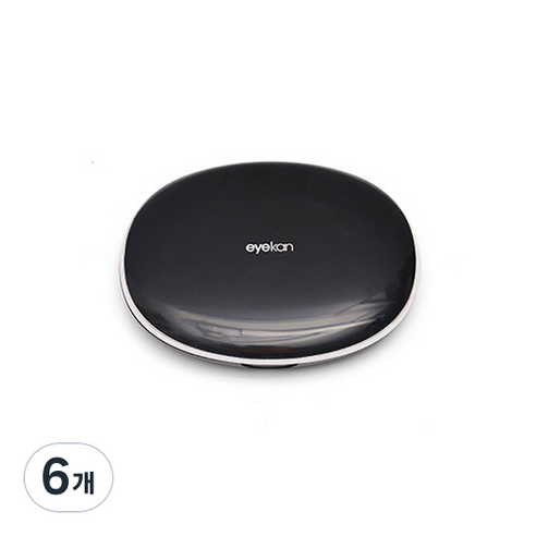 메이크미 고급 렌즈케이스, 블랙, 6개