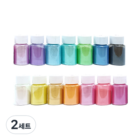 아트니즘 인어펄 파우더 슬라임재료 14종세트, 2세트, 혼합색상