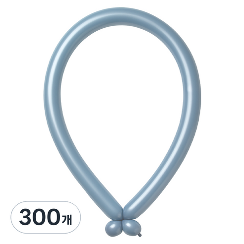 조이벌룬 260풍선, 파스텔더스크 블루, 300개