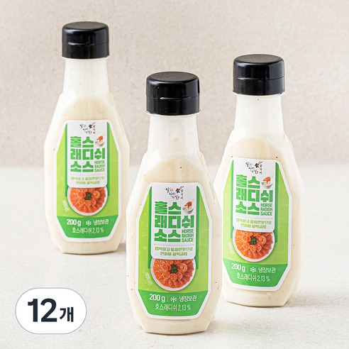 잘식비 홀스래디쉬 소스, 200g, 12개