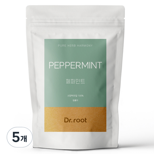 닥터루트 페퍼민트 삼각티백, 1.2g, 25개입, 5개