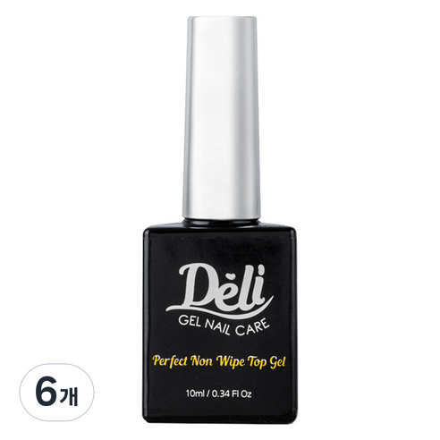델리뷰티 퍼펙트 논와이프 탑 젤 10ml, 6개