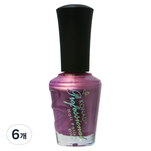 코나드 프로페셔널 레귤러 네일 폴리쉬 15ml, 라벤더 퍼플, 6개