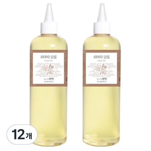 피마자 바디오일, 500ml, 12개