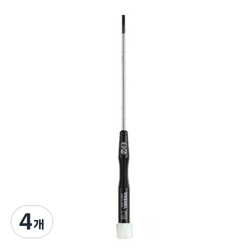 베셀 정밀 일자 드라이버 9900 A03 3 x 100 mm, 4개