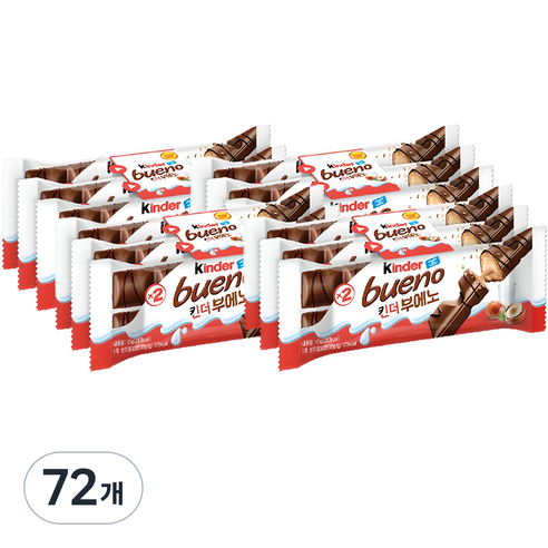 킨더 부에노 초콜릿, 43g, 72개