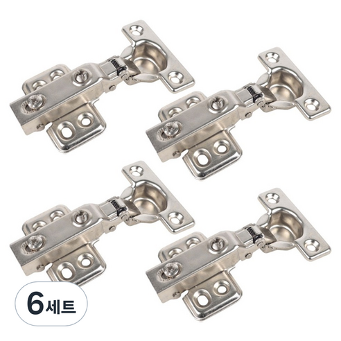 욕실장 댐퍼 경첩 4p 세트, 6세트