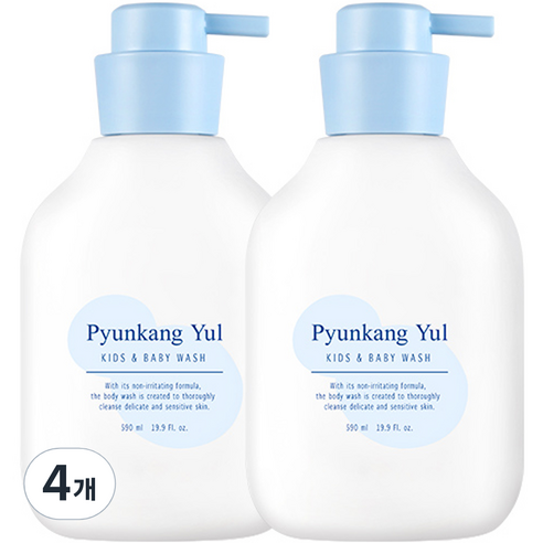 편강율 키즈앤베이비 워시 스위트 오렌지, 590ml x 4개, 590ml, 4개