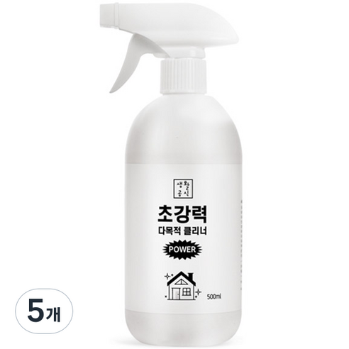 생활공식 초강력 다목적 세정 클리너, 500ml, 5개