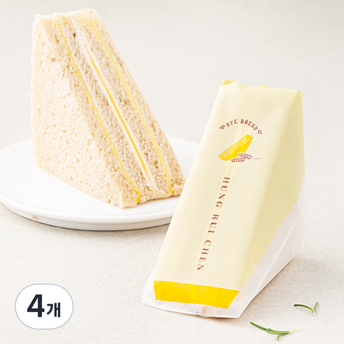 홍루이젠 호밀빵 치즈 샌드위치, 67g, 4개