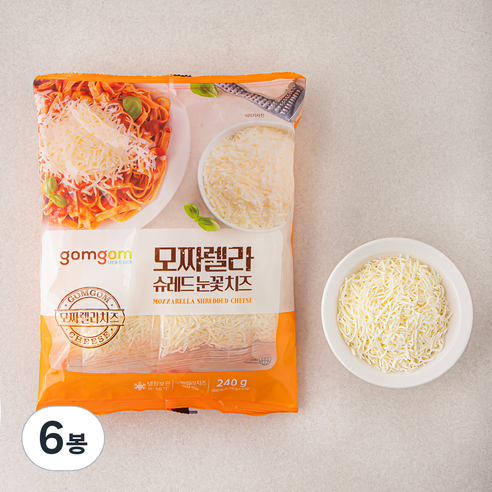 곰곰 모짜렐라 눈꽃치즈, 60g, 4개입, 6봉