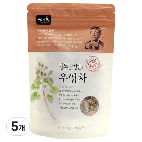 쌍계명차 김동곤명인의 우엉차, 50g, 1개입, 5개