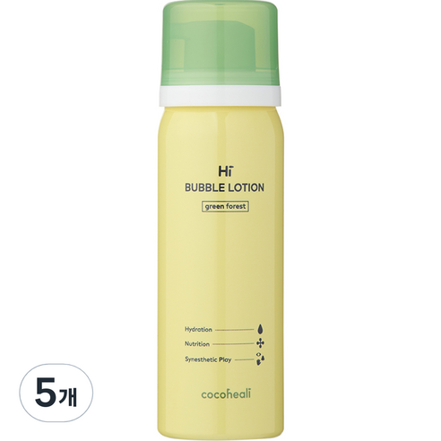 코코힐리 유아용 하이 버블로션 그린 포레스트, 70ml, 5개