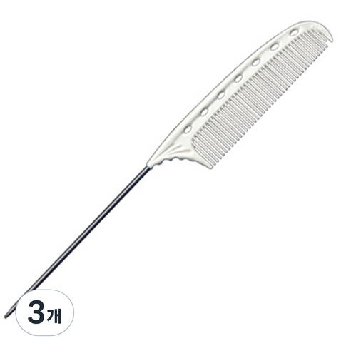 YSPARK YS-103 꼬리빗, 화이트, 3개