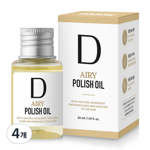 다슈 프로 에어리 폴리쉬 헤어오일, 30ml, 4개