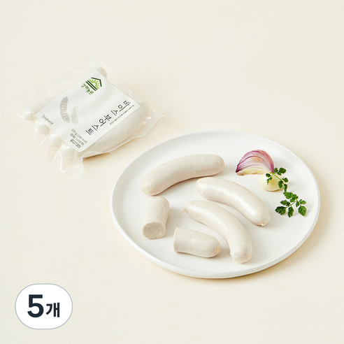 상하농원 바이스 부어스트, 120g, 5개