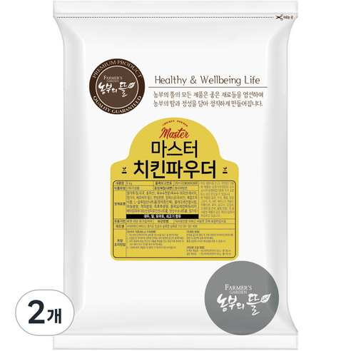농부의뜰 제이푸드 마스터 치킨파우더, 5kg, 2개