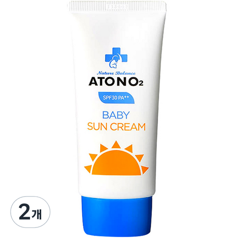 아토엔오투 베이비 선크림 SPF 30 PA++, 50g, 2개