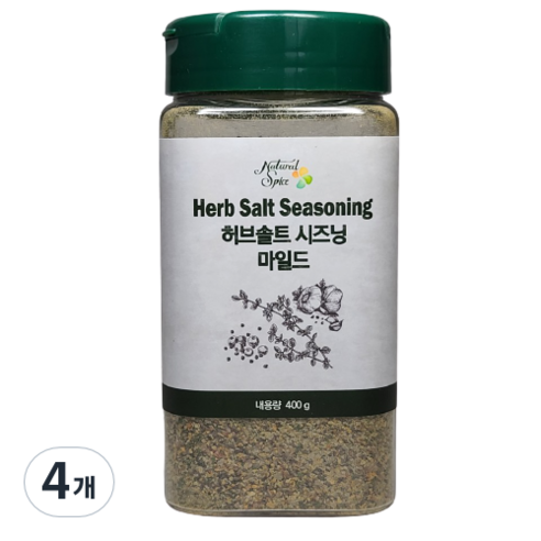 내츄럴스파이스 허브솔트시즈닝 마일드, 400g, 4개