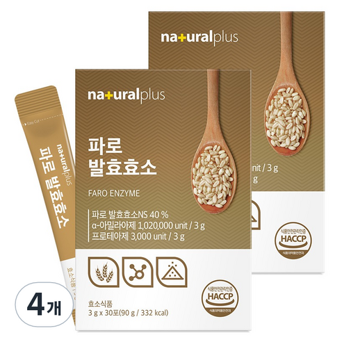 내츄럴플러스 파로 발효효소 30p, 90g, 4개