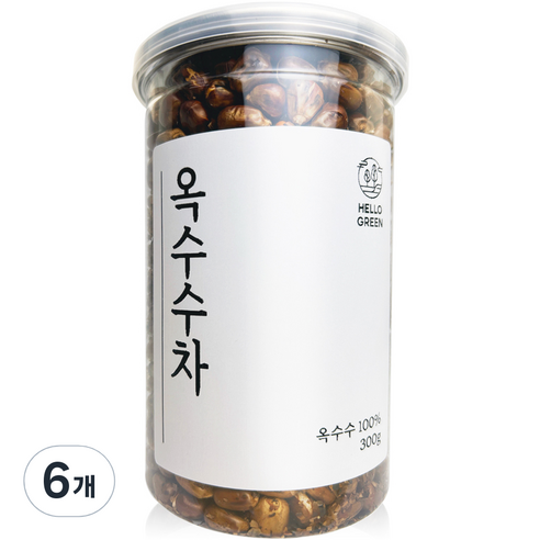 헬로우그린 볶은 옥수수차, 300g, 1개, 6개