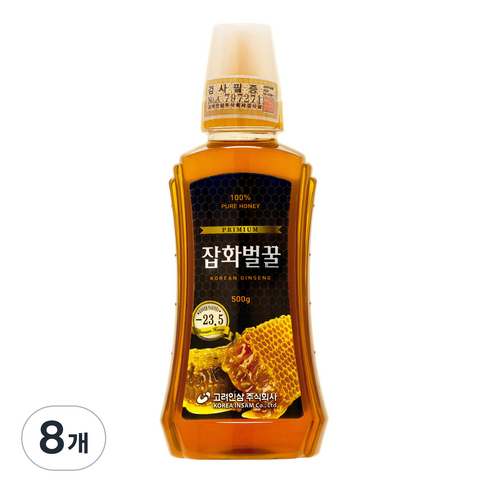 고려인삼 잡화벌꿀, 500g, 8개