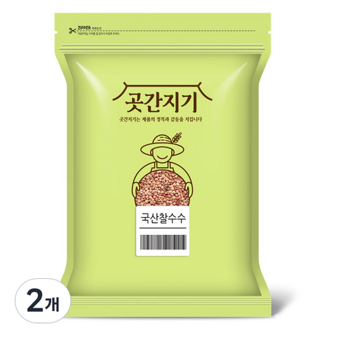곳간지기 국산 찰수수, 2kg, 2개