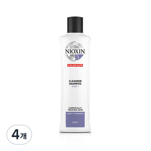 니옥신 3D 케어시스템 클렌저 샴푸 System 5, 300ml, 4개