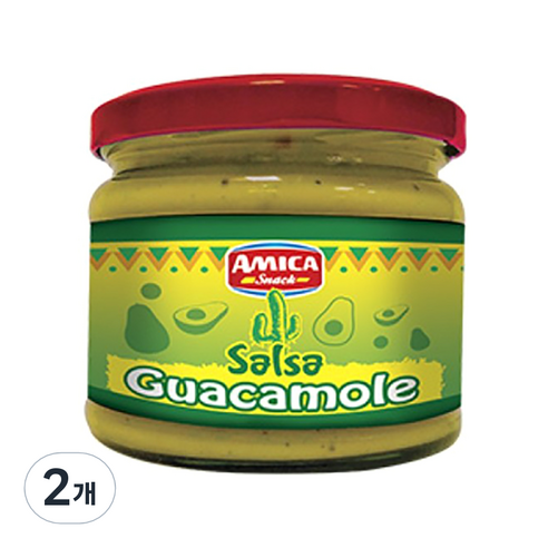 아미카칩스 살사 과카몰레 소스, 280g, 2개