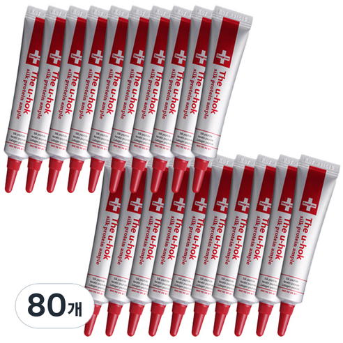더 유혹 에스투화장품 헤어 단백질 앰플, 15ml, 80개