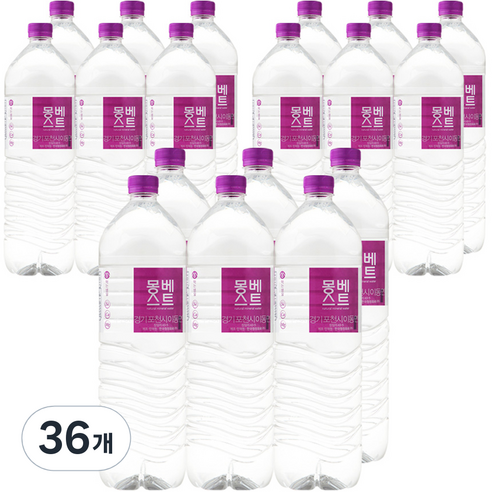 몽베스트 생수, 2L, 36개