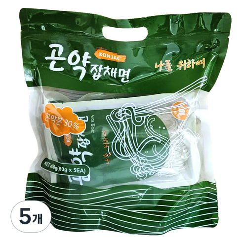 곤약잡채면 5p, 400g, 5개