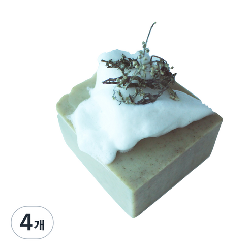두류헌 인진쑥 클렌징비누, 80g, 4개