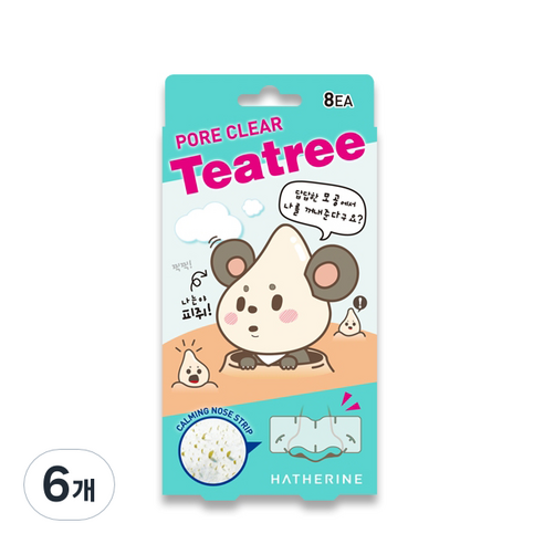 해서린 포어 클리어 피지 코팩 티트리, 8개입, 6개