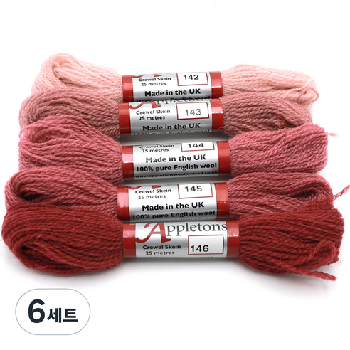 조이십자수 애플톤 울사 5종 세트, 6세트, 142, 143, 144, 145, 146