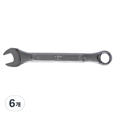 케이디와이 A타입조합렌치 6mm KCW-6, 6개
