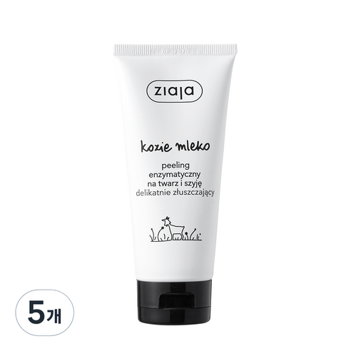 지아자 산양유 로션 보습 필링, 75ml, 5개