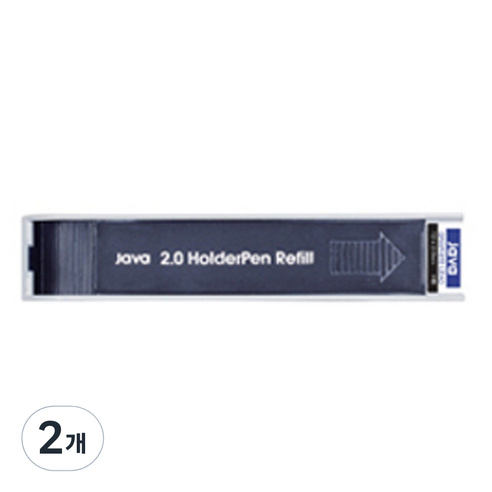 자바펜 홀더심 HB 검정, 2mm, 2개