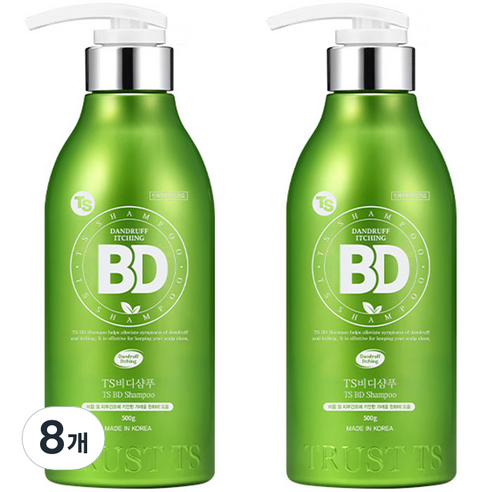 TS 비디 비듬샴푸 상큼한 오렌지향, 500g, 8개