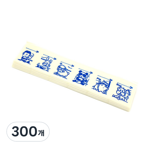메디페이퍼 디자인 약포지 6포, 동물1(파랑), 300개