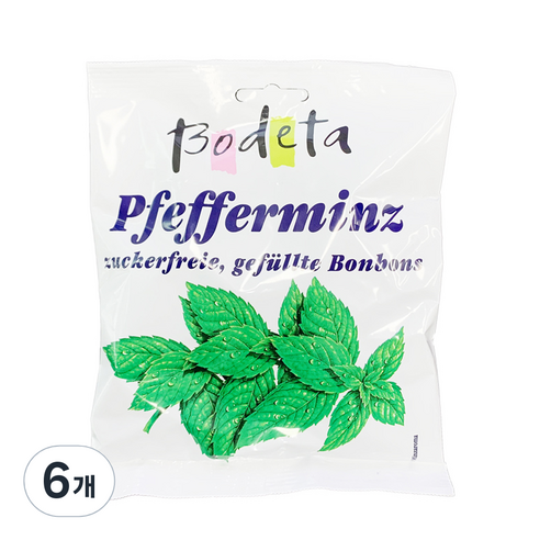 페퍼민트 캔디, 100g, 6개