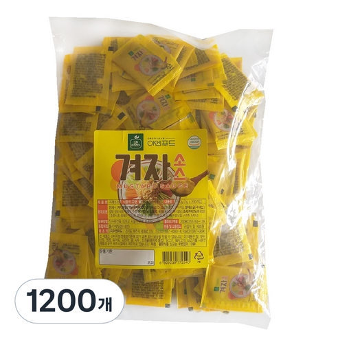 이엔푸드 겨자소스, 1200개, 3g