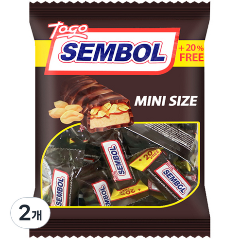 토고 셈볼 미니 누가 초코바, 500g, 2개