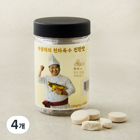 박광덕의 천하육수 진한맛, 3g, 50개입, 4개
