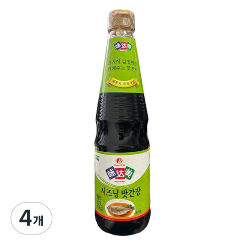 미달미 신호 시즈닝 만능 맛간장, 4개, 500ml