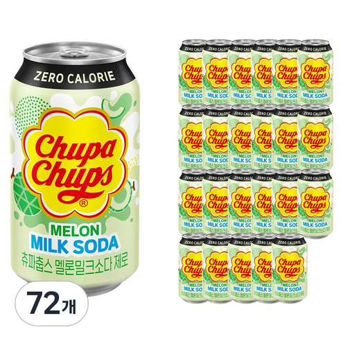츄파춥스 멜론 밀크소다 제로, 350ml, 72개