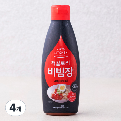 비비드키친 저칼로리 비빔장, 4개, 280g