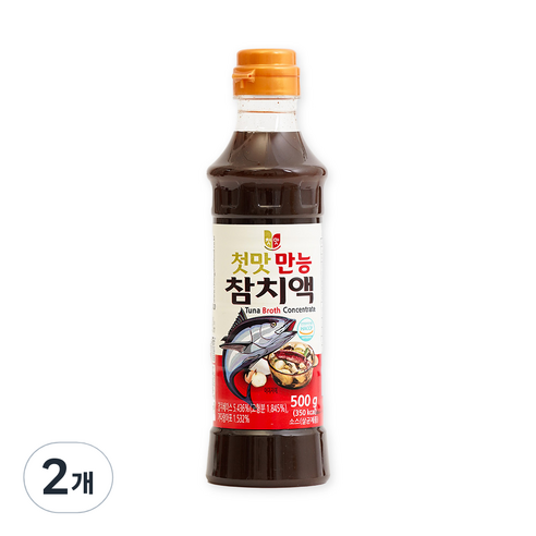 첫맛 만능 참치액, 500g, 2개