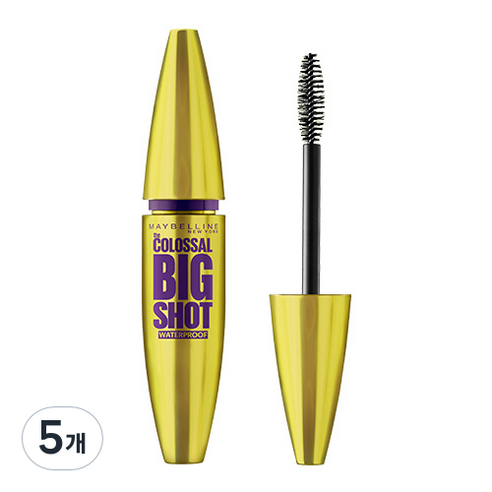 메이블린 뉴욕 콜로썰 빅샷 마스카라 10ml, 혼합 색상, 5개