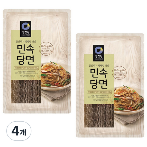 청정원 민속당면, 500g, 4개